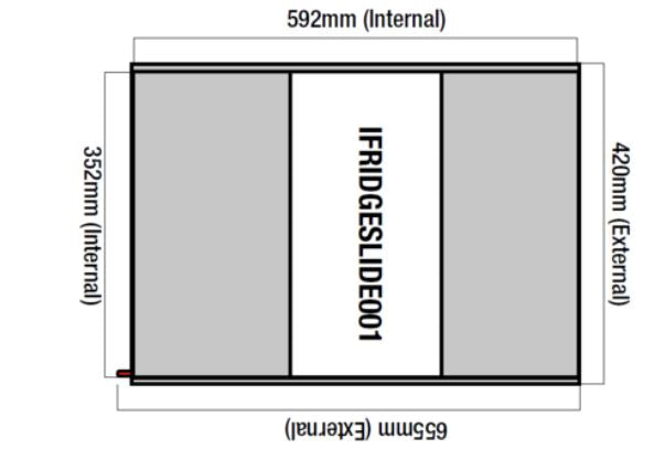 Fridge Slide - 30L, 40L, 50L (Inc. 4 x Straps)