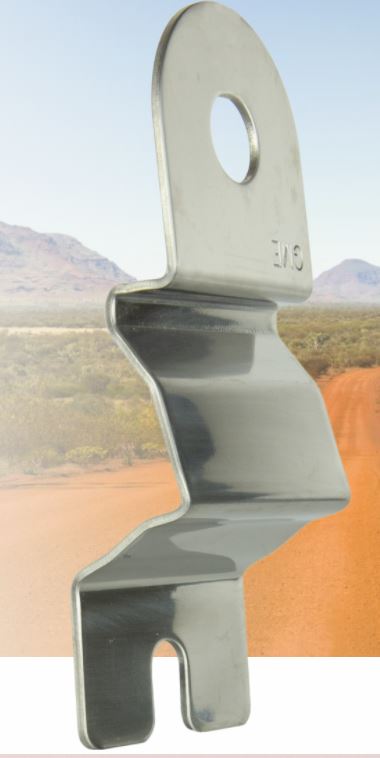 2.0mm Antenna Mounting Bracket - Suit Ford Ranger - Stainless Steel